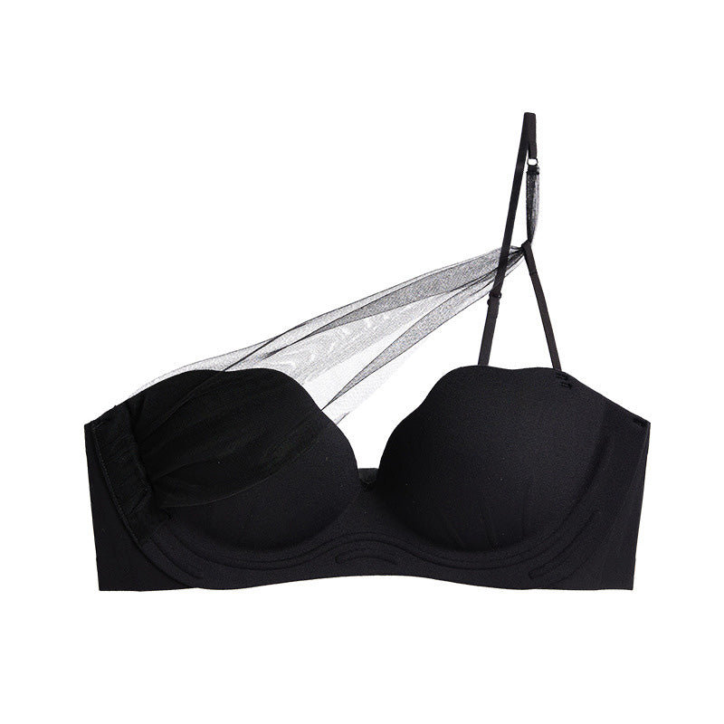 Wumi Bra 無鋼圈蕾絲成套內衣【黑色】5色