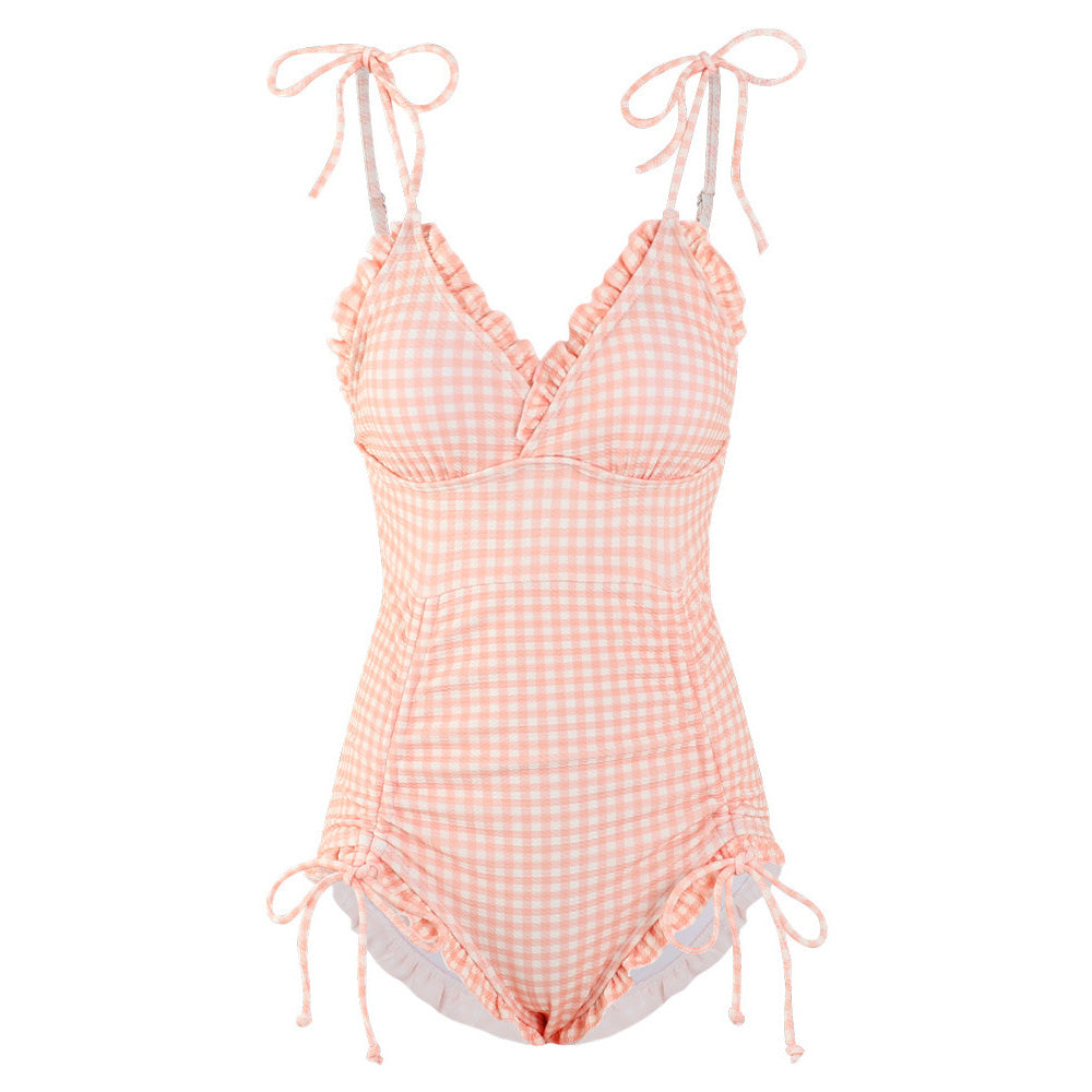 Yesa 連身式泳裝【粉色】