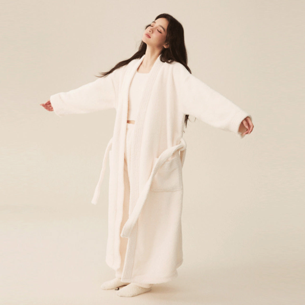 Puva 軟暖絨三件套家居服【7色】