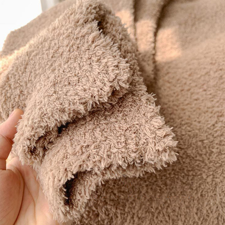 Wuva 軟暖絨成套寬口褲家居服【4色】