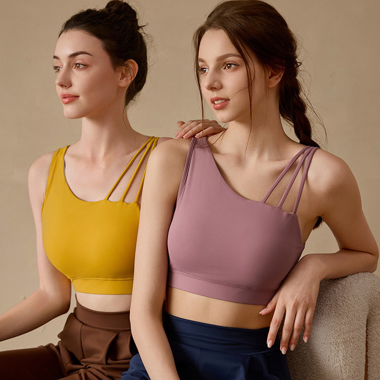 Suka 斜肩運動內衣【薰衣草紫】4色