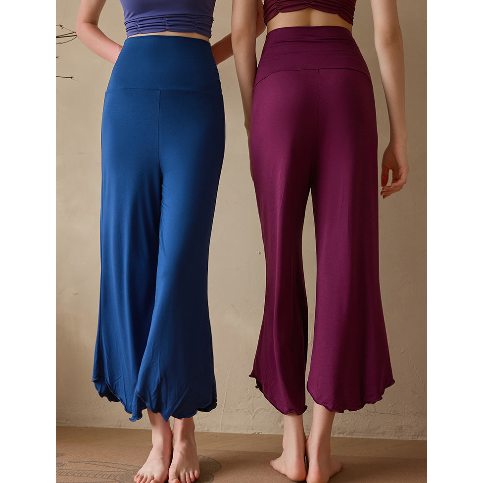 Sevi 瑜伽寬管八分褲【紫色】4色