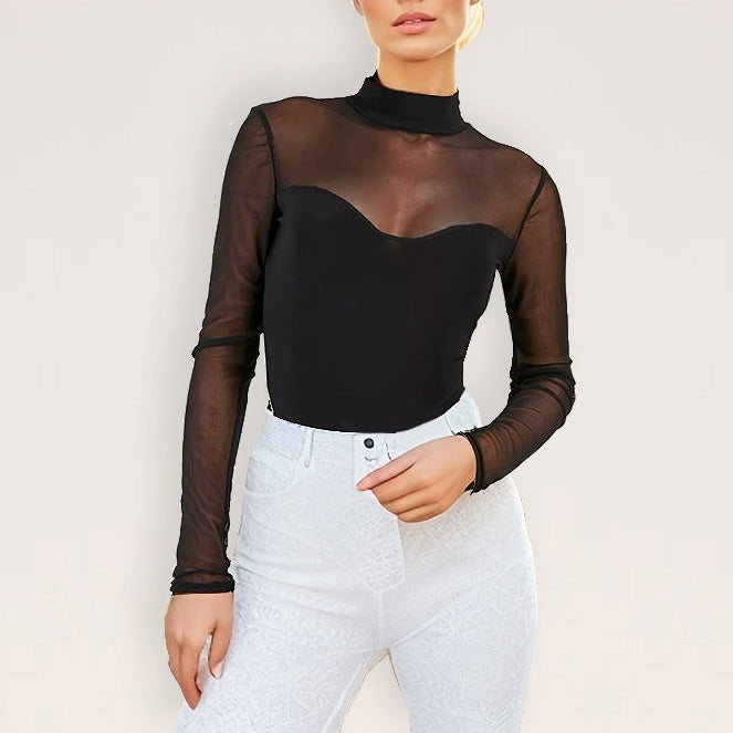 Zaza微透膚性感連體衣【1色】