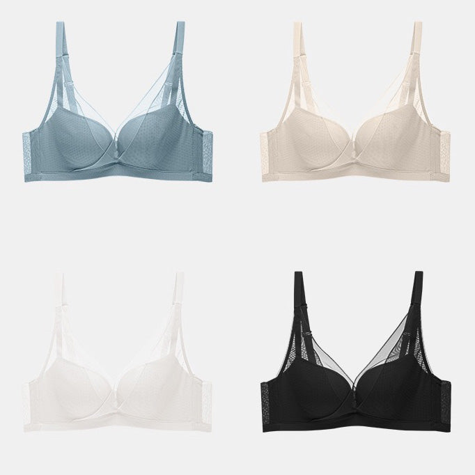 Wume Bra 無痕網紗無鋼圈內衣【4色】