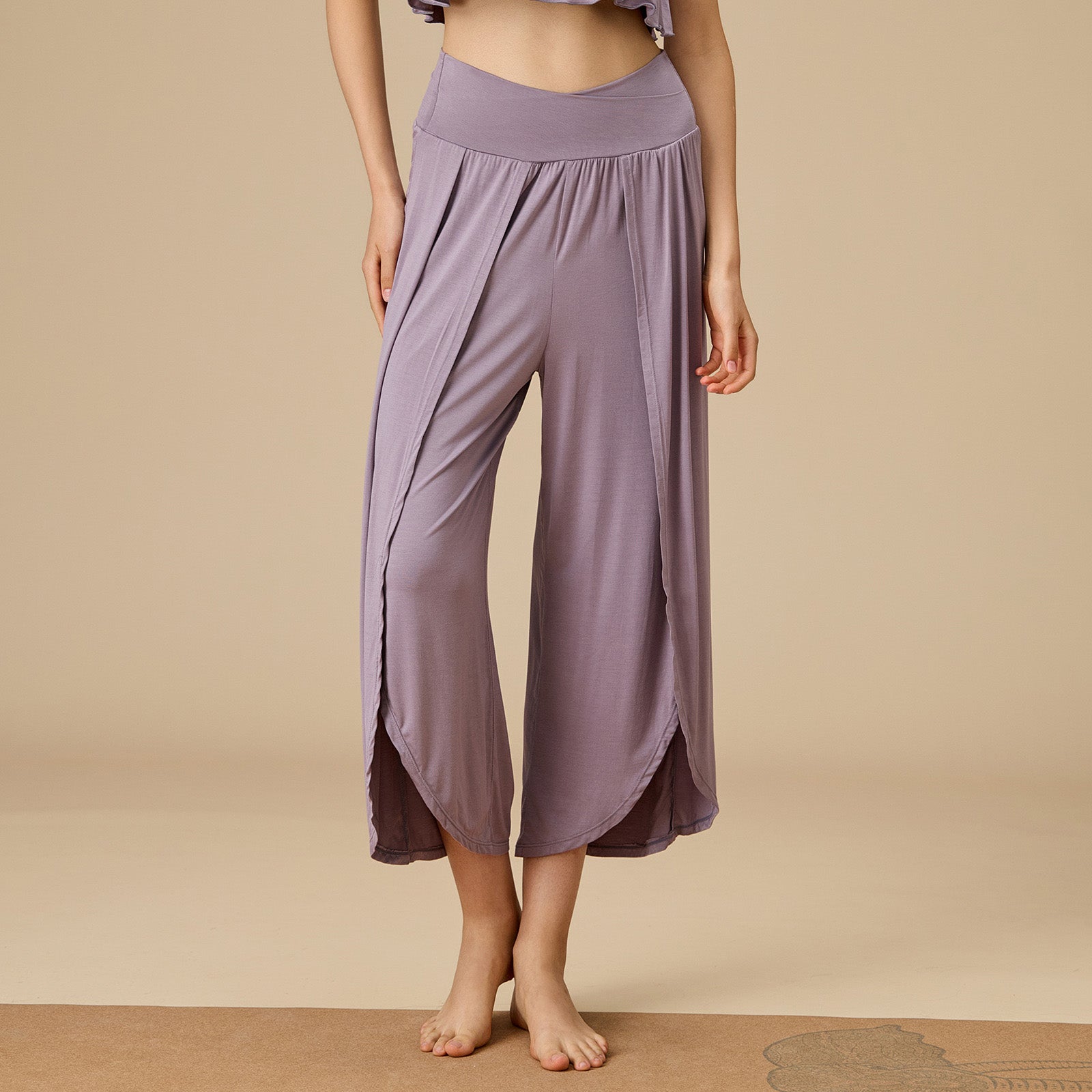 Jito 瑜伽寬管九分褲【紫色】5色