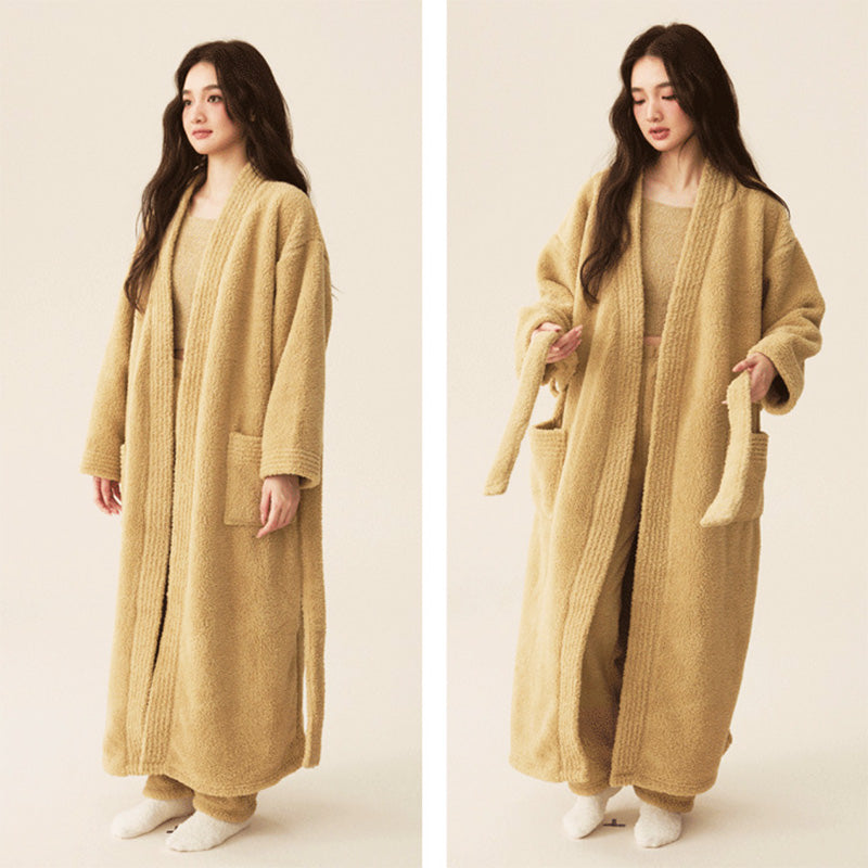 Puva 軟暖絨三件套家居服【7色】