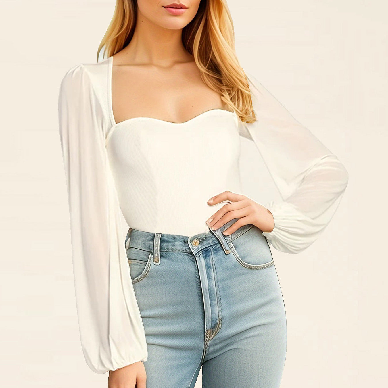 Veri微透膚性感連體衣【2色】