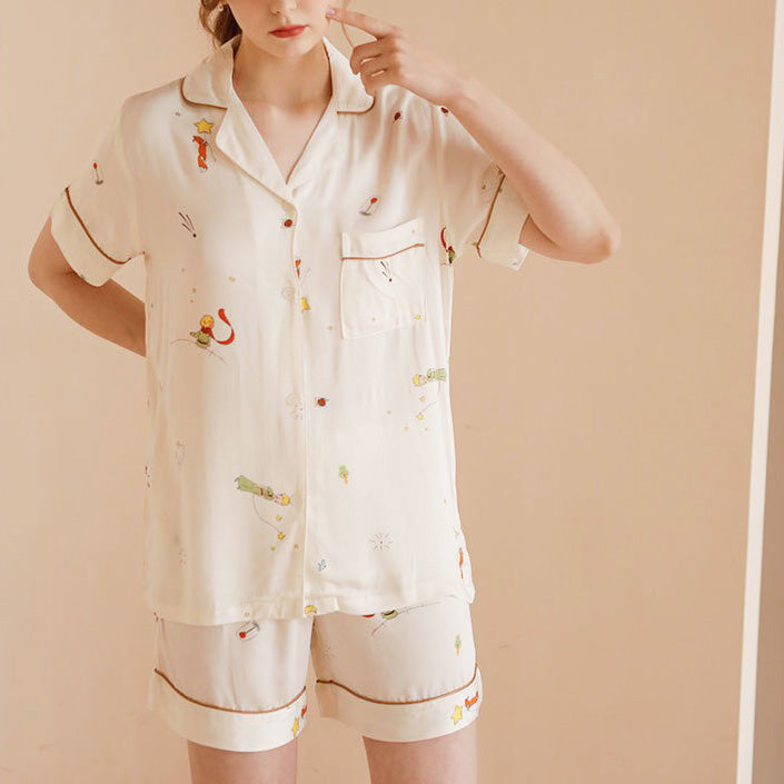 Stella 小王子家居成套睡衣【短袖短褲款】