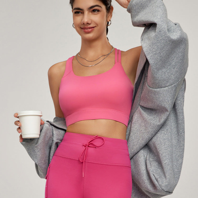 Uka Sport Bra 運動內衣【桃粉】6色