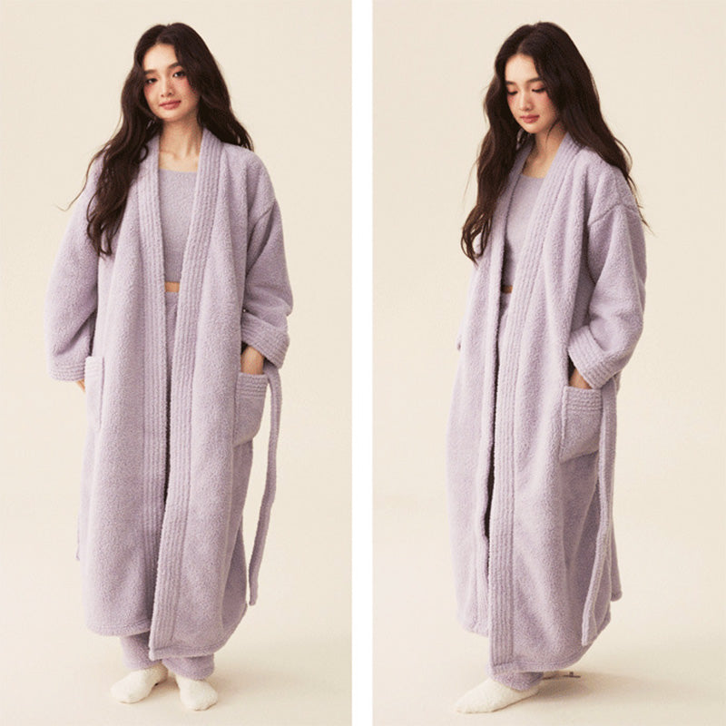 Puva 軟暖絨三件套家居服【7色】