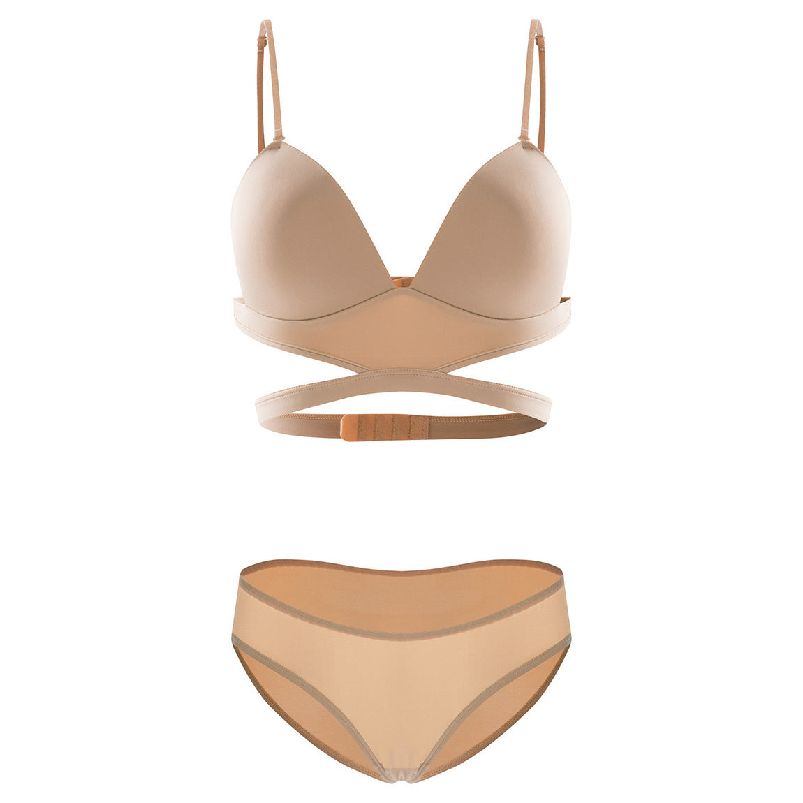 Dita Bra 無鋼圈大U露背內衣【膚色】