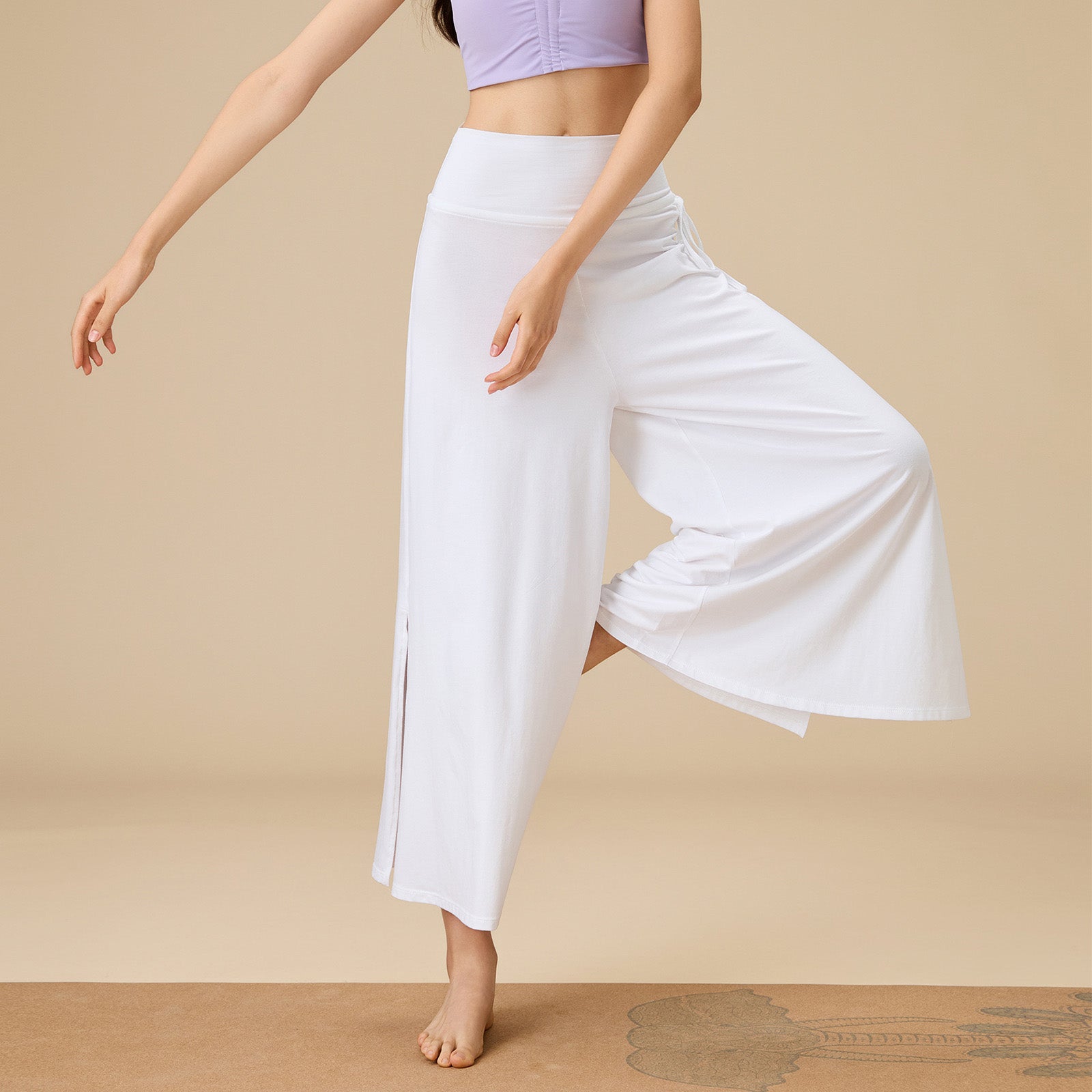 Peta 瑜伽寬管九分褲【白色】5色