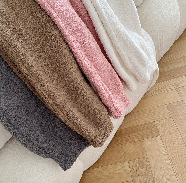 Dela 軟暖絨成套束口褲家居服【4色】