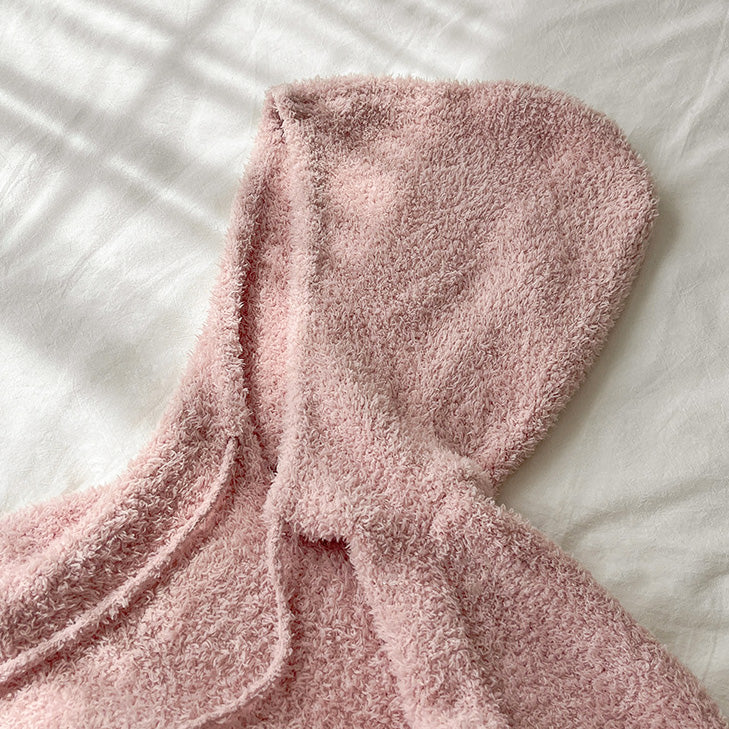 Beka 軟暖絨成套連帽家居服【4色】