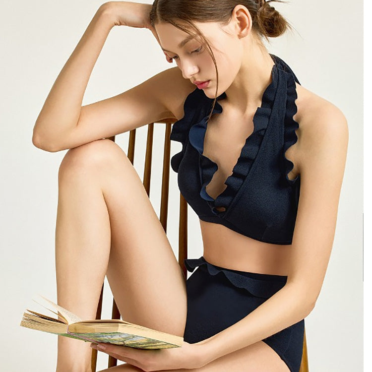 Orchid 兩截式泳裝【黑色】