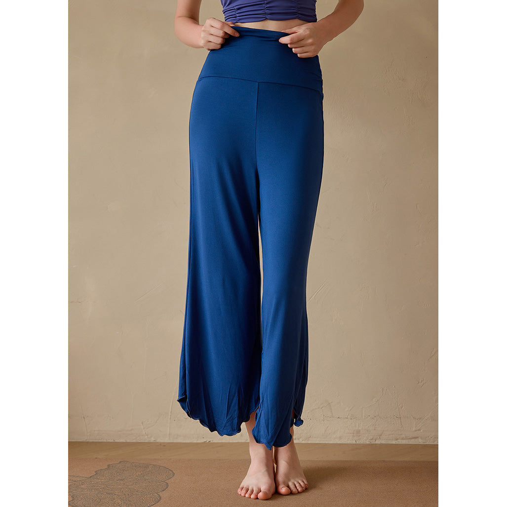 Sevi 瑜伽寬管八分褲【藍色】4色