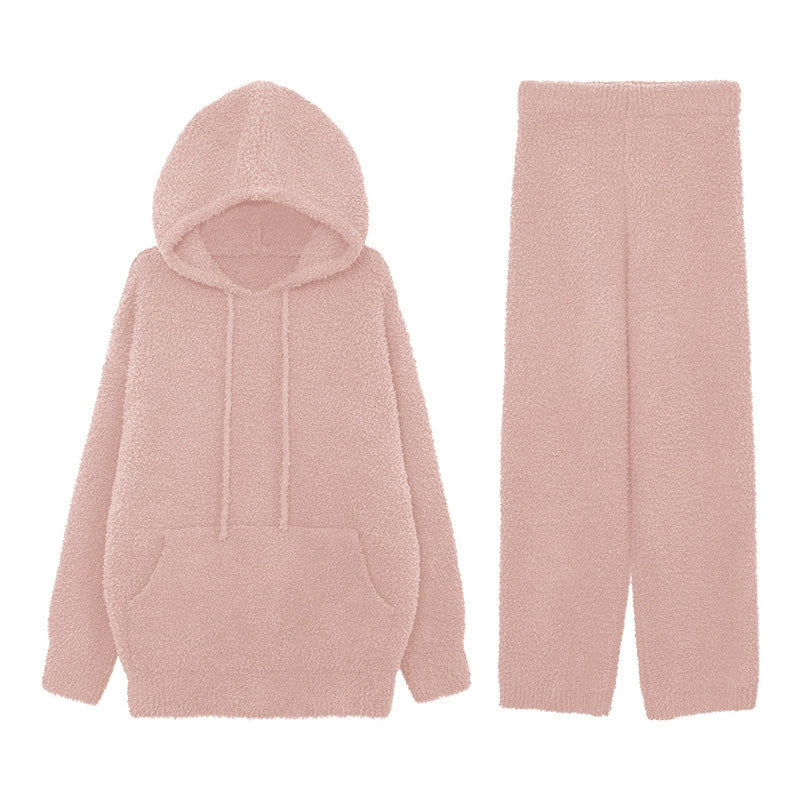 Beka 軟暖絨成套連帽家居服【4色】