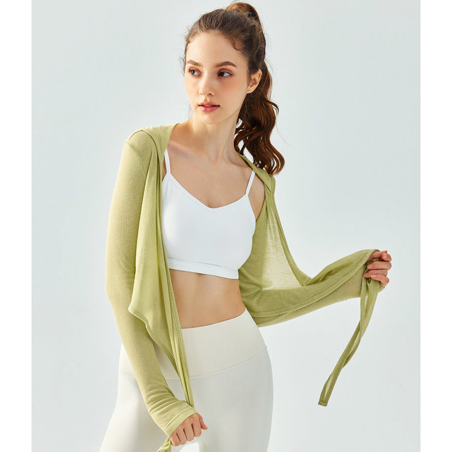 Sivi 連帽綁帶罩衫【蘋果綠】5色