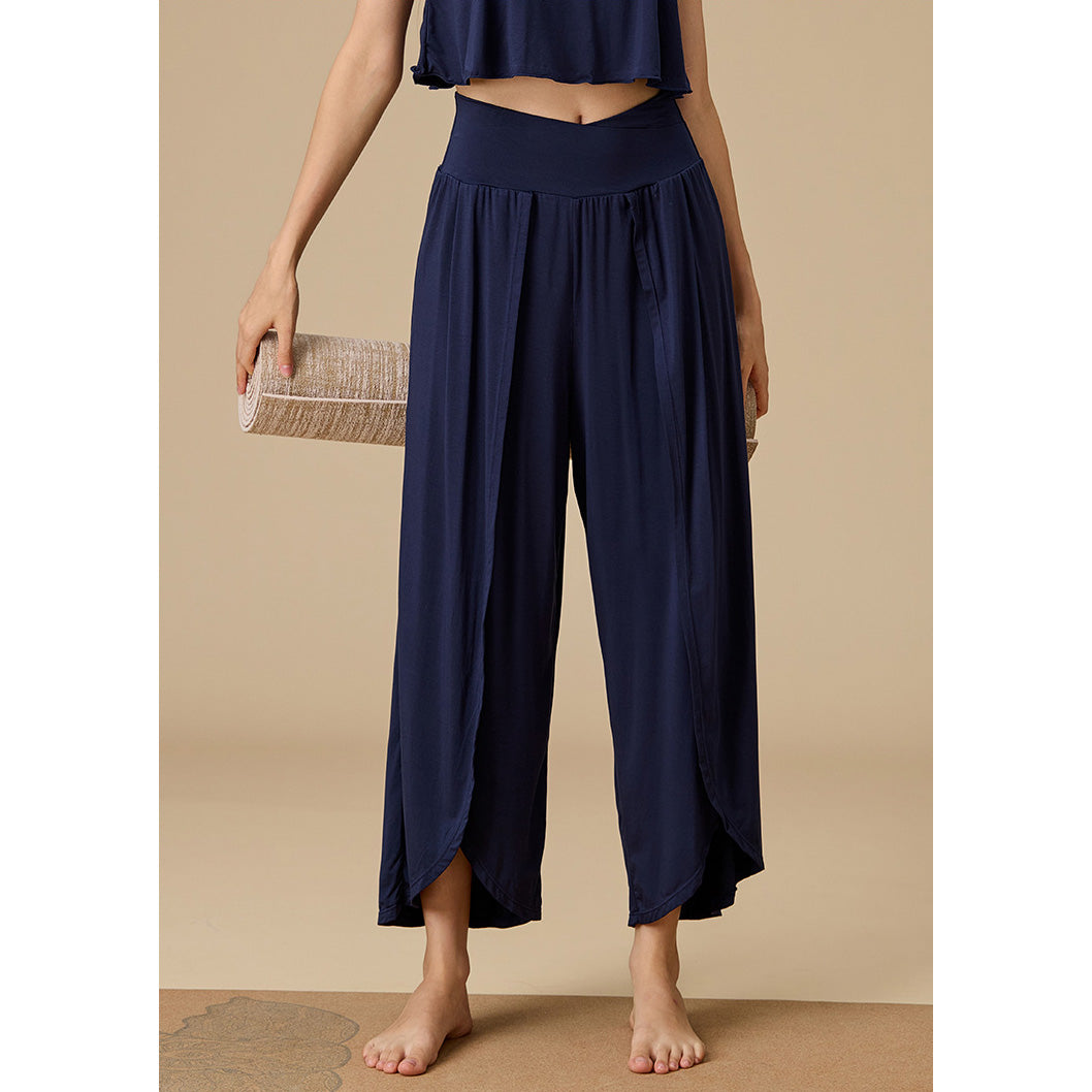 Jito 瑜伽寬管九分褲【藍色】5色