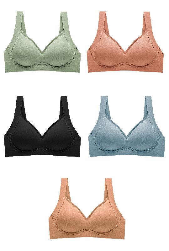 Hivi Bra 無痕無鋼圈包覆集中內衣【5色】