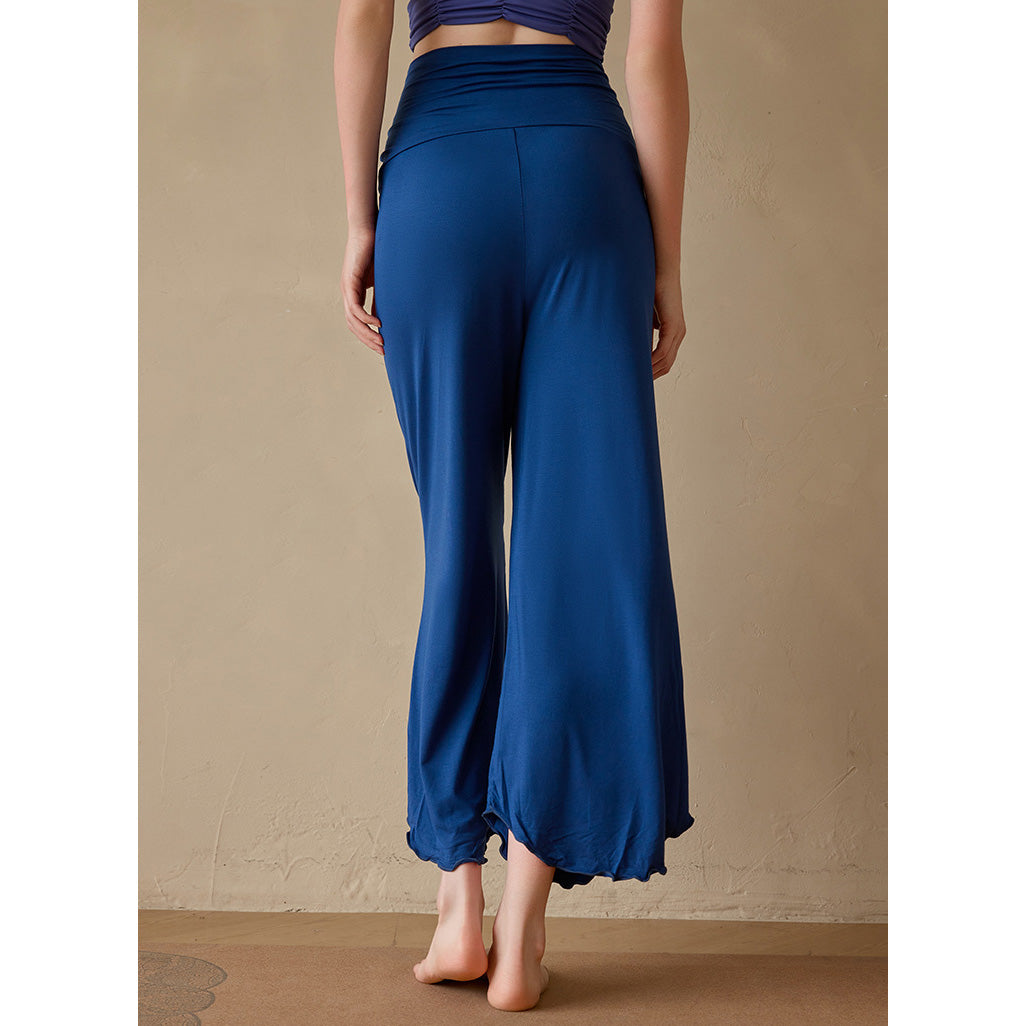 Sevi 瑜伽寬管八分褲【藍色】4色