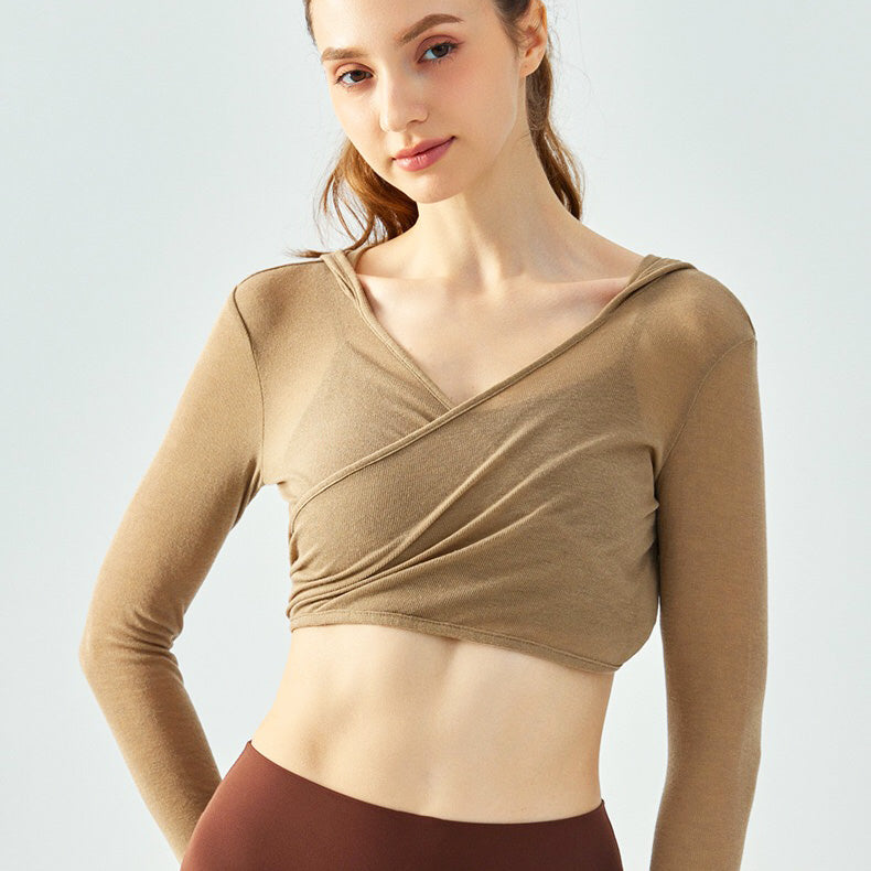 Sivi 連帽綁帶罩衫【卡其】5色