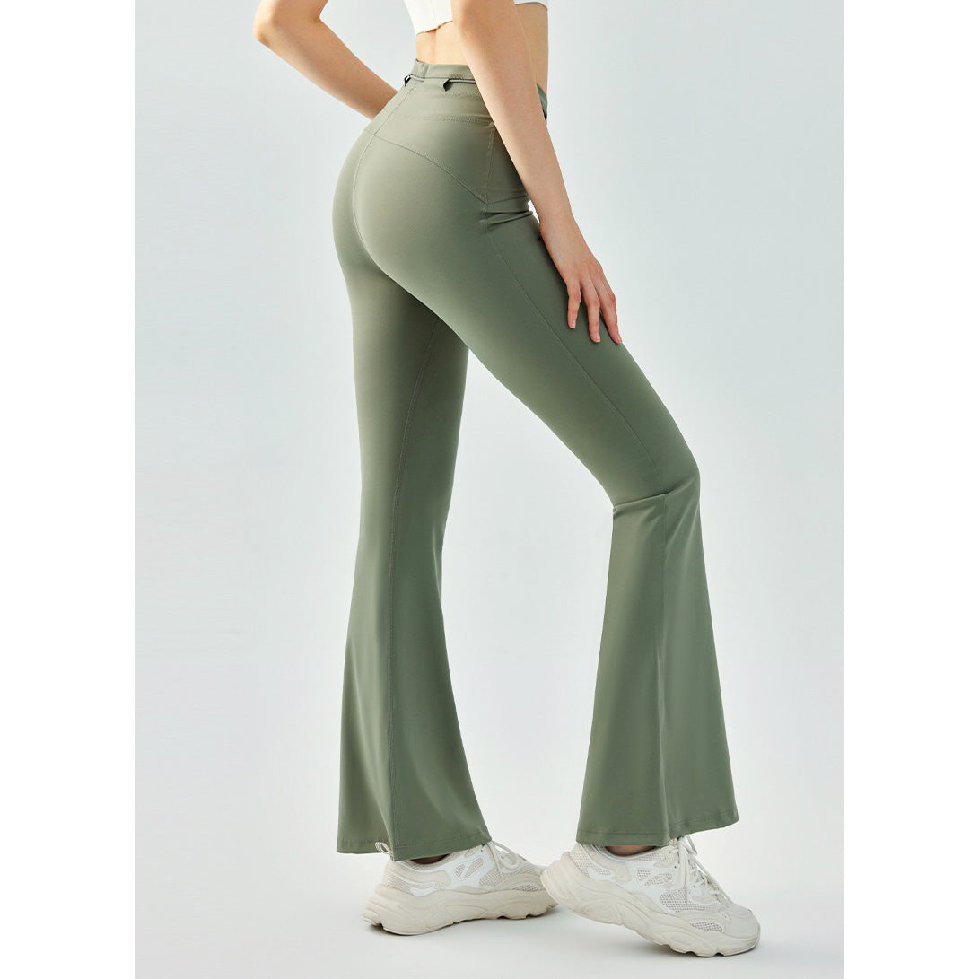 Yima Sport Pants 抽繩喇叭運動九分褲【4色】