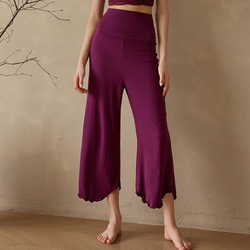 Sevi 瑜伽寬管八分褲【紫色】4色