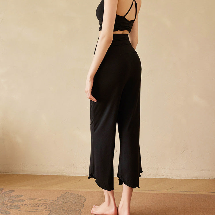 Sevi 瑜伽寬管八分褲【黑色】5色