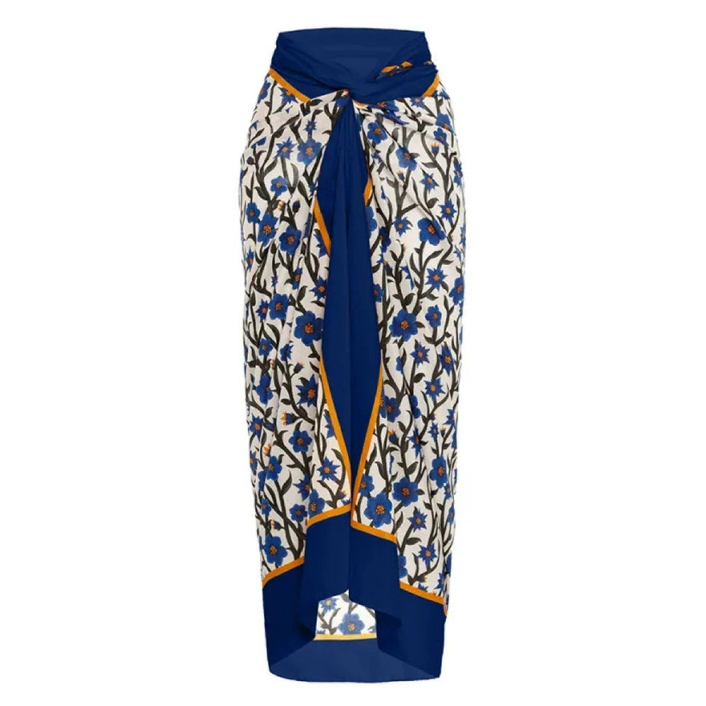 綁帶沙灘裙【木蘭花】