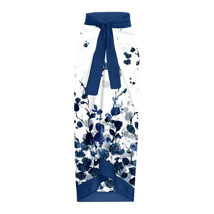 綁帶沙灘裙【秋意】