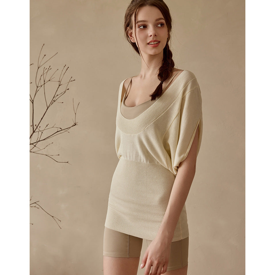 Amia Sport Pullover 運動針織罩衫【杏黃】6色