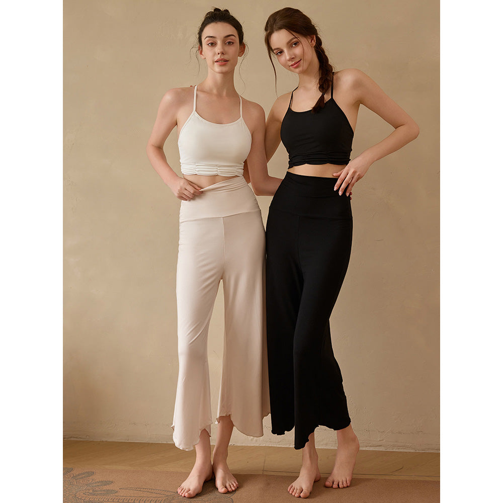 Sevi 瑜伽寬管八分褲【米白】5色
