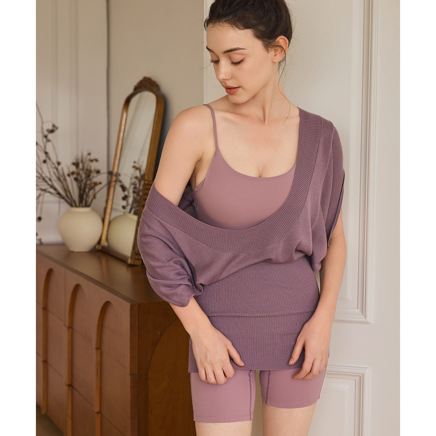 Amia Sport Pullover 運動針織罩衫【藕色】6色