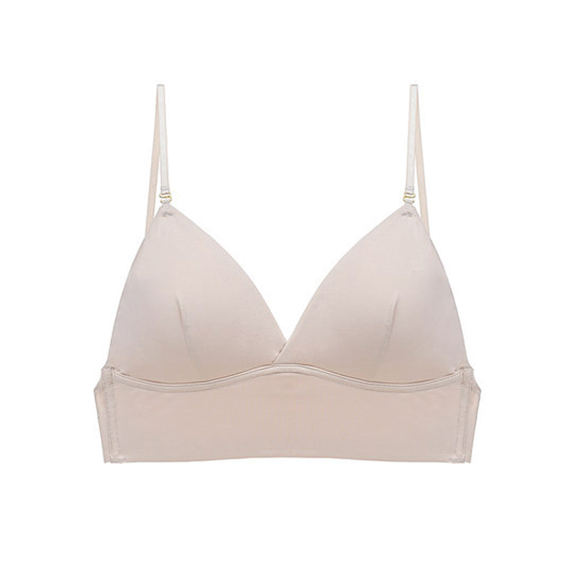 Cina Bralette 無鋼圈大U露背冰絲內衣【淺膚】