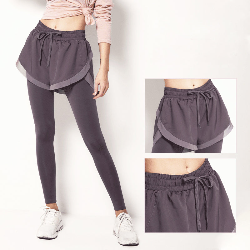 Zini Sport Pants 運動假兩件式短褲【紫色】3色