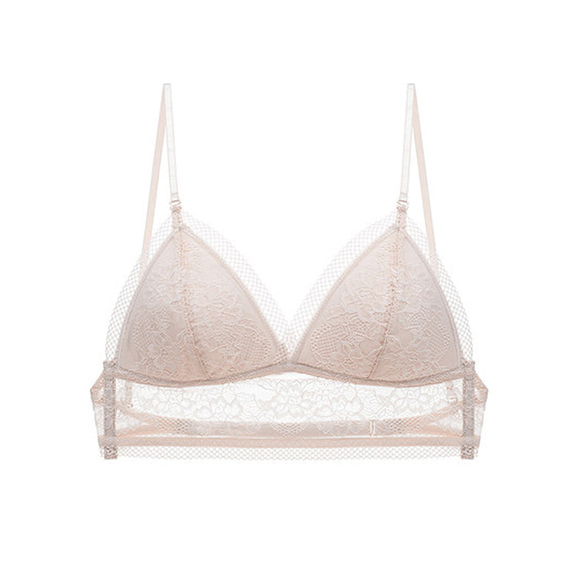 Dava Bralette 無鋼圈大U露背蕾絲內衣【淺膚】