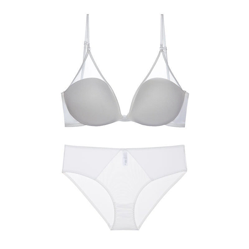 Rinca Bra 無鋼圈大U露背內衣【清新白】