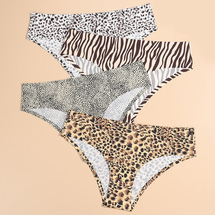 Iri 無痕低腰豹紋三角褲【任選3件699元】4色