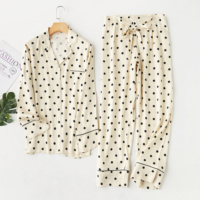 Punto 家居成套睡衣【長袖長褲襯衫款】