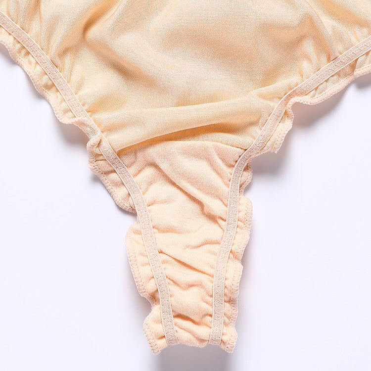 Vira 絲緞低腰丁字褲【任選3件699元】7色