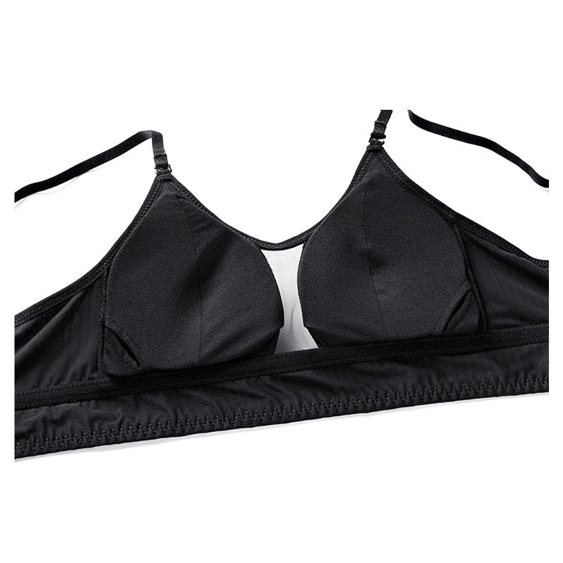 Eina Bra 無鋼圈大U露背蕾絲內衣【深邃黑】