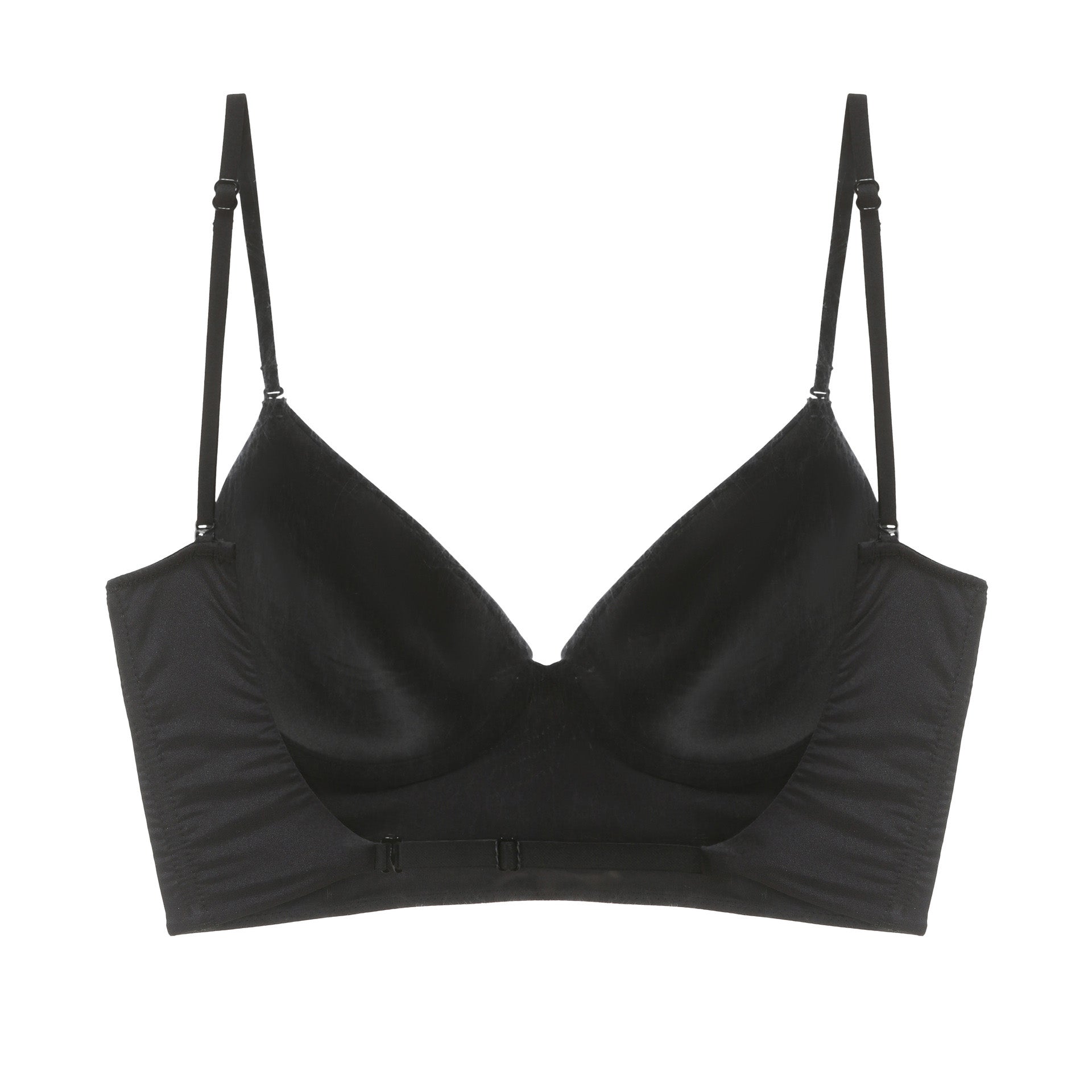 Nita Bra 無鋼圈大U露背冰絲內衣【深邃黑】