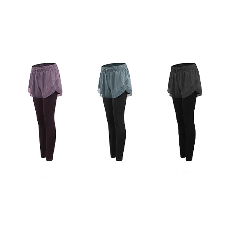 Zini Sport Pants 運動假兩件式短褲【紫色】3色