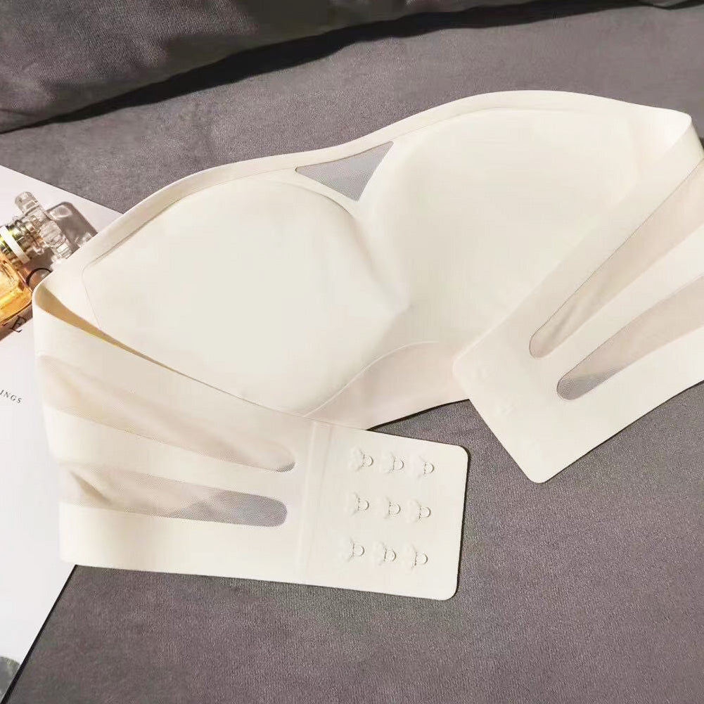 Omi Bra 無痕無鋼圈成套內衣 【清新白】