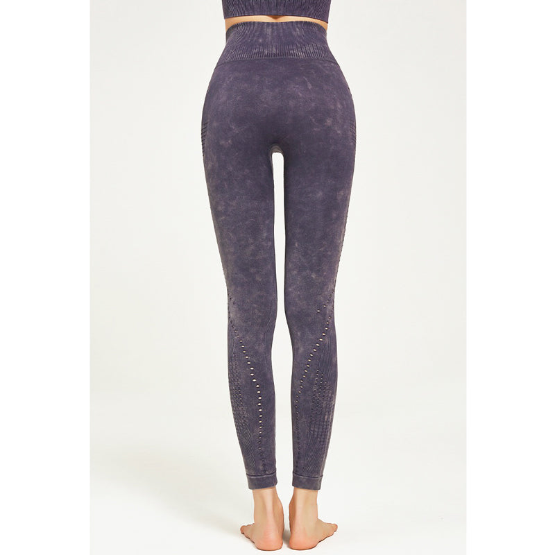 Weia Sport Pants 無縫洞洞運動九分褲【紫色】L