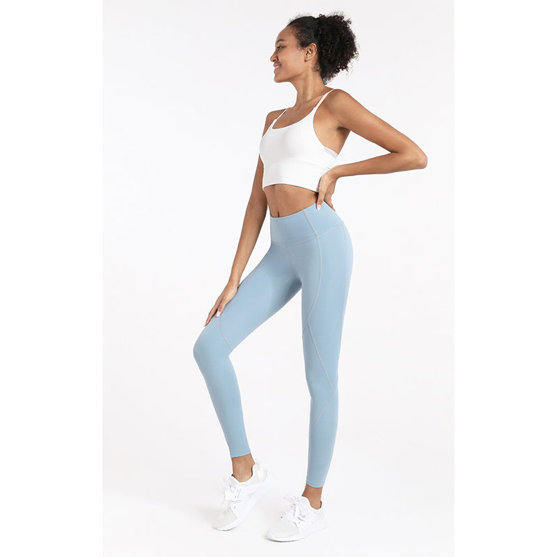 Uve Sport Pants 運動九分褲/腰後口袋【天藍】L