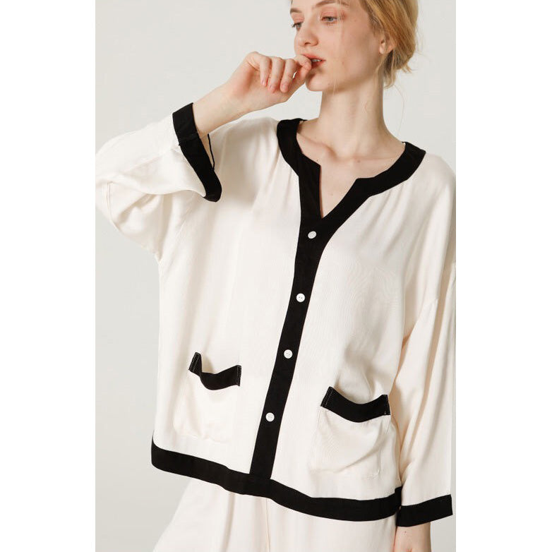 Arina 家居成套睡衣【長袖長褲款】