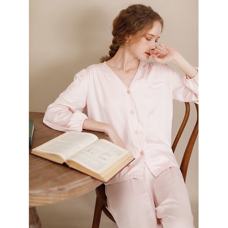 Vovo 家居成套睡衣【粉色】