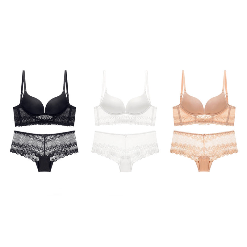 Bifa Bra 無鋼圈大U露背蕾絲內衣【白色】